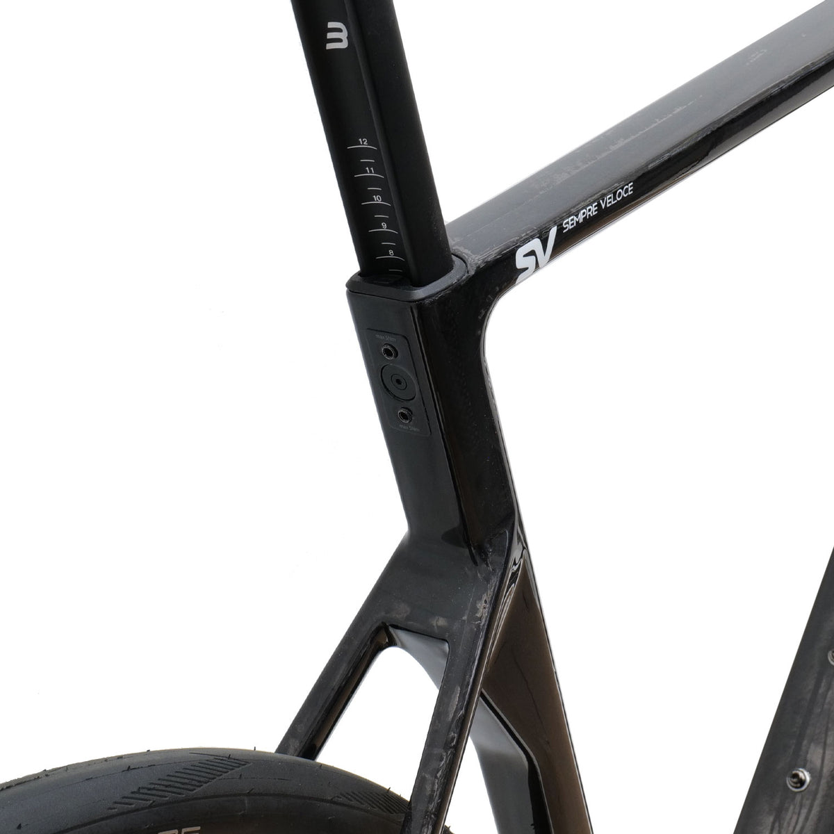 Basso SV Record Wireless 13-Speed Road Bike, Pure Black, view 6
