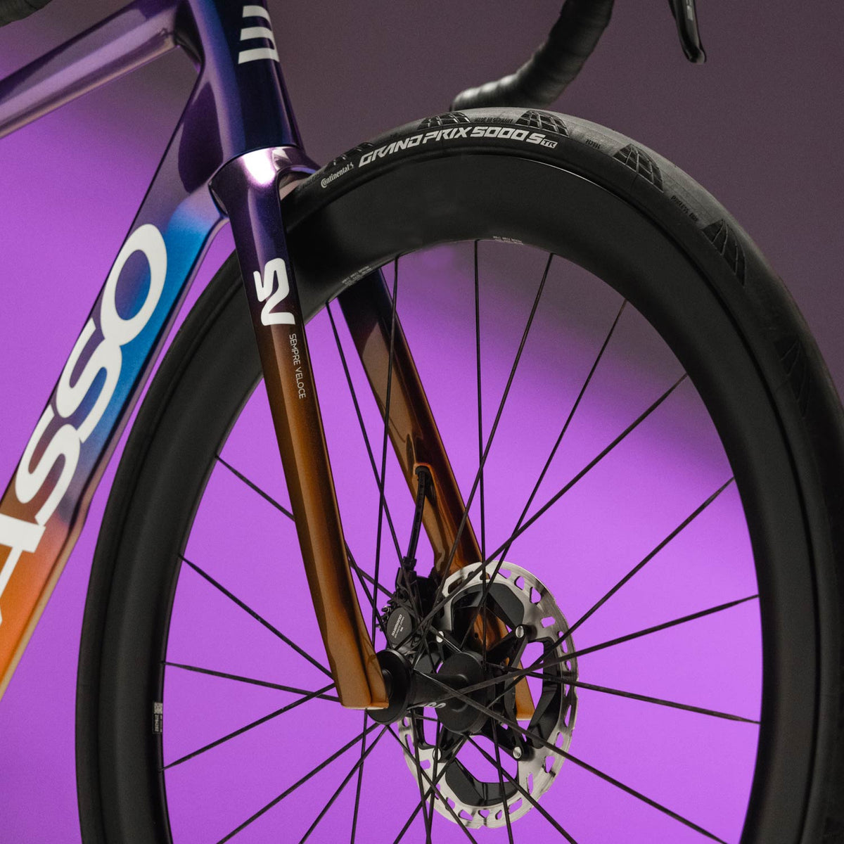 Basso SV Record Wireless 13-Speed Road Bike, Viola Galaxy, view 4