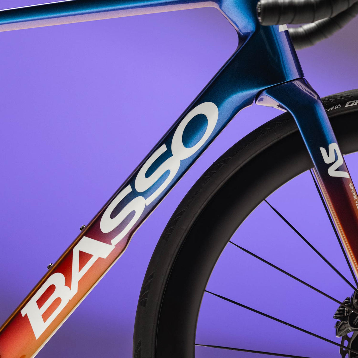 Basso SV Ultegra Di2 Road Bike, Viola Galaxy