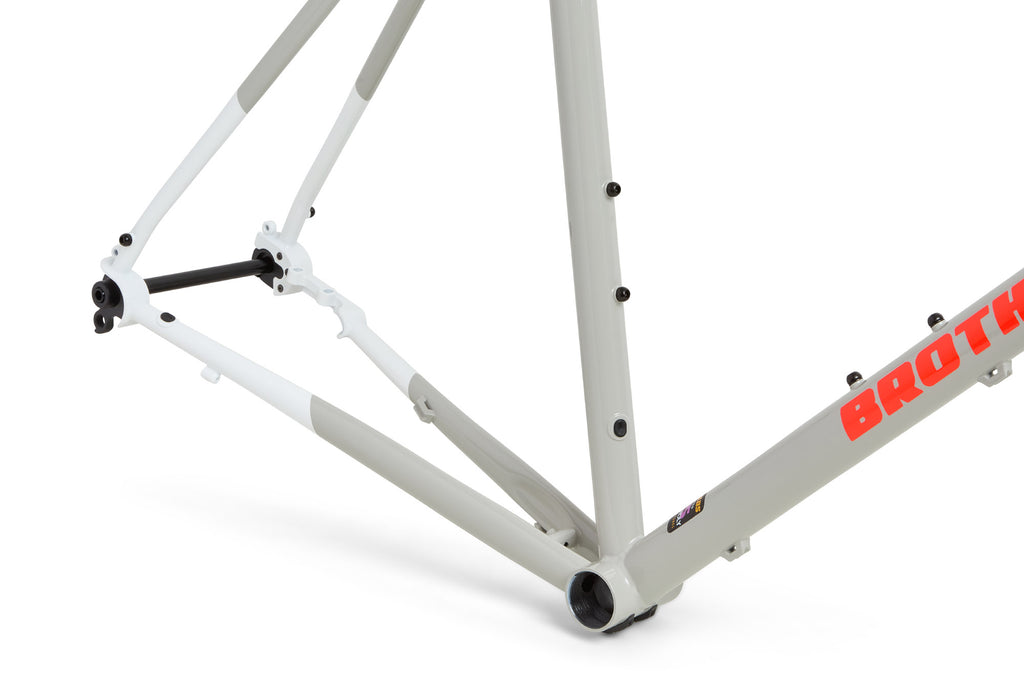 Brother Stroma head tube and fork, Light Grey