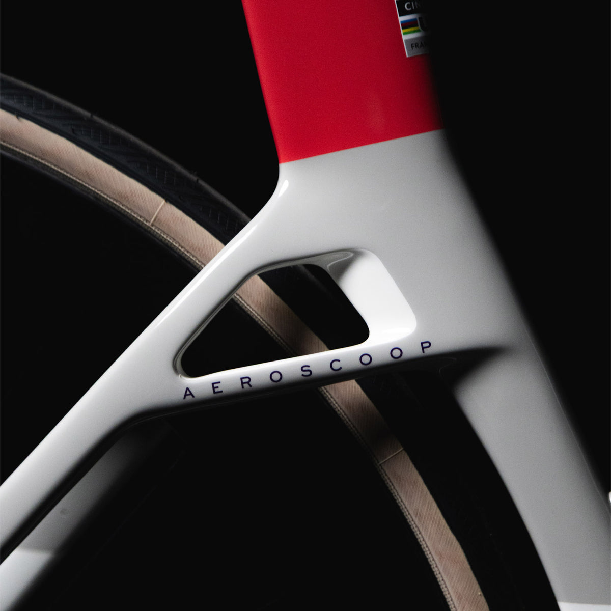Cinelli Aeroscoop Ultegra Di2 Aero Road Bike, Coral White, view 7