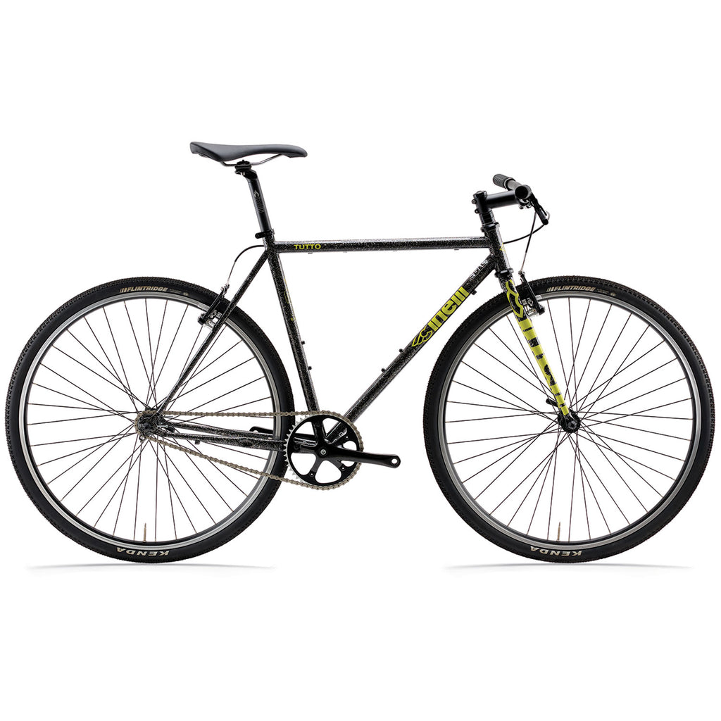 Cinelli Tutto Plus Single Speed Flat Bar Bike, Mutant Silver, view 1
