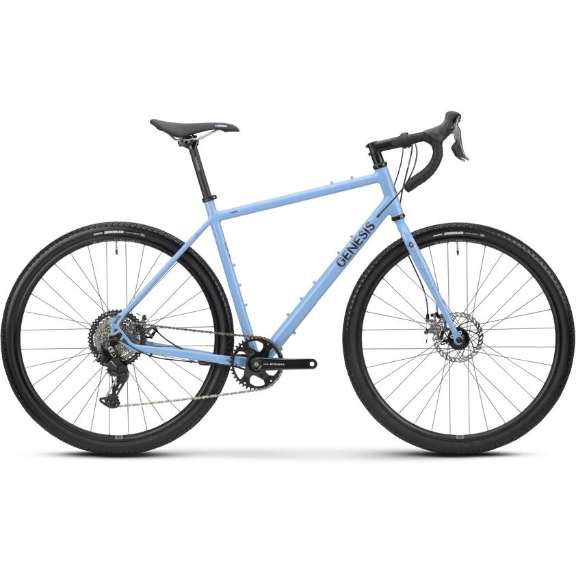 Genesis CDA 10 aluminium gravel bike in Bluey Armstrong, drive side view