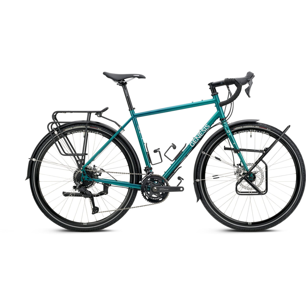 Genesis Tour de Fer 20 touring bike in Sterling Gloss, drive side view
