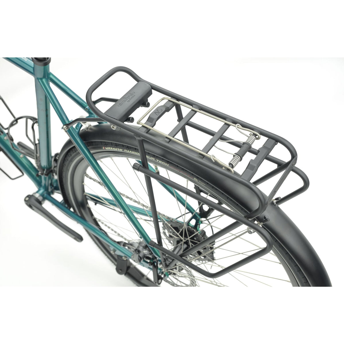 AtranVelo rear pannier rack and mudguard on the Genesis Tour de Fer 20