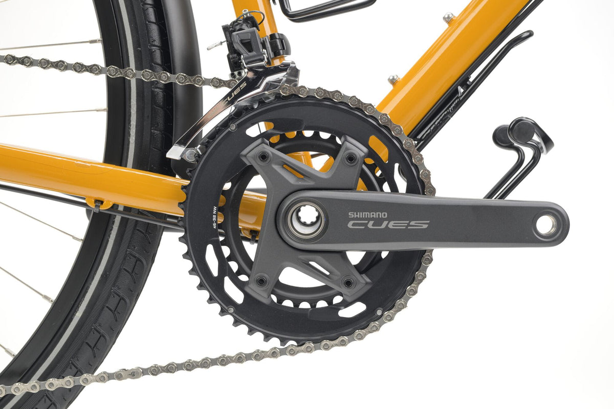 Shimano CUES U6000 46/32T double chainset on the Genesis Tour de Fer 40
