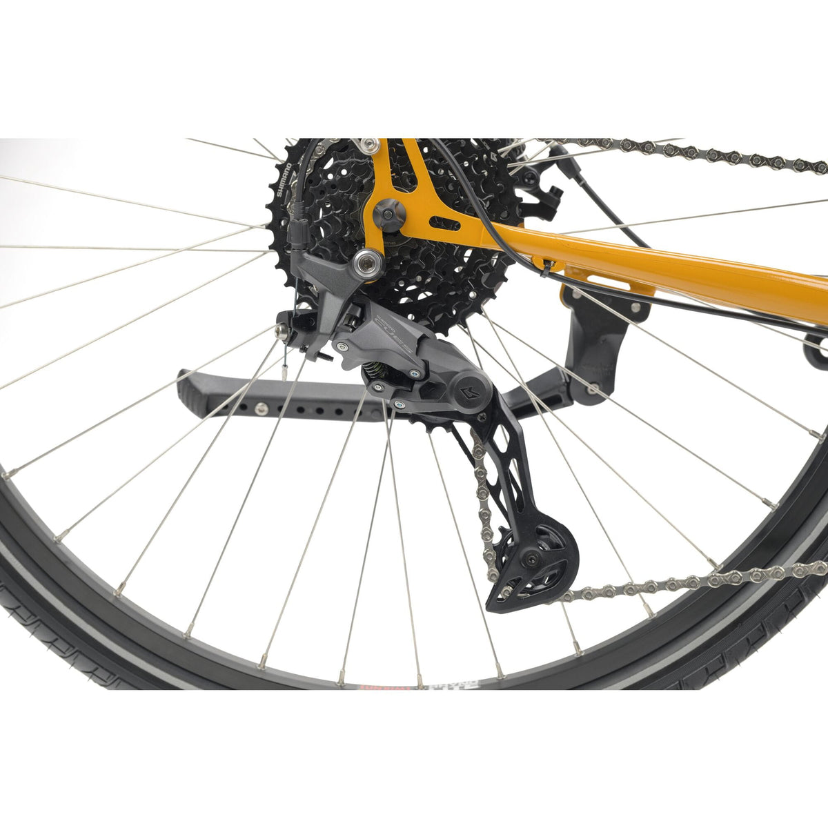 Shimano CUES rear derailleur and 11-39T cassette on the Genesis Tour de Fer 40