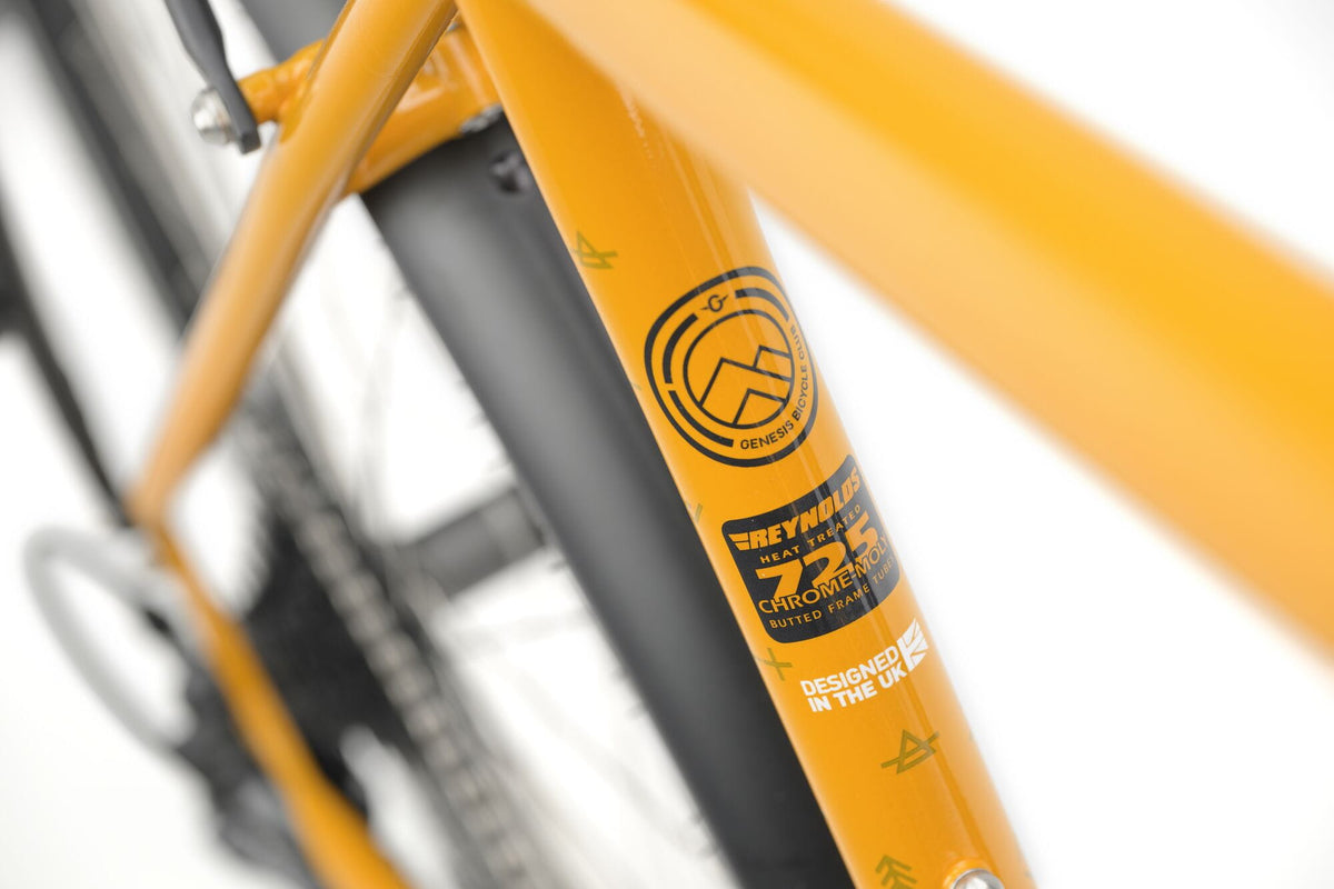 Reynolds 725 double butted steel tubing decal on the Genesis Tour de Fer 40
