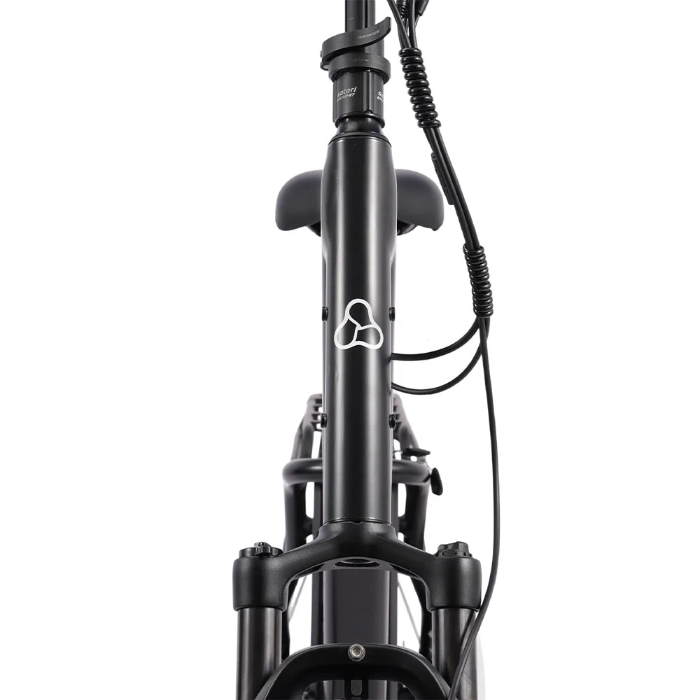 Front suspension fork on the Hygge Herlev Auto 2026
