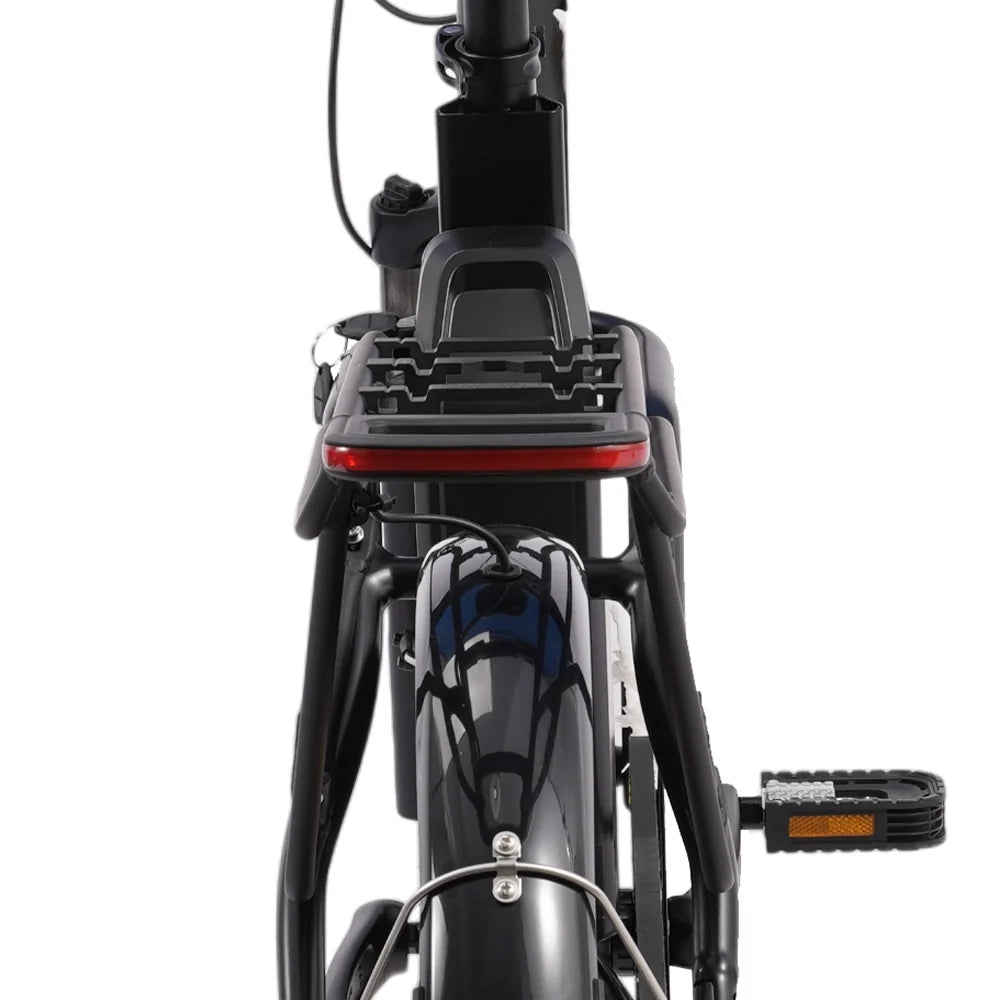 Rear rack and integrated light on the Hygge Herlev Auto 2026