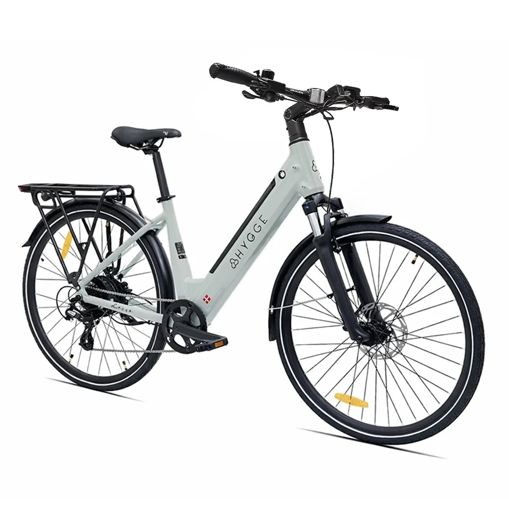 Hygge Lossø Step 2026 step-through urban e-bike in Moss Grey