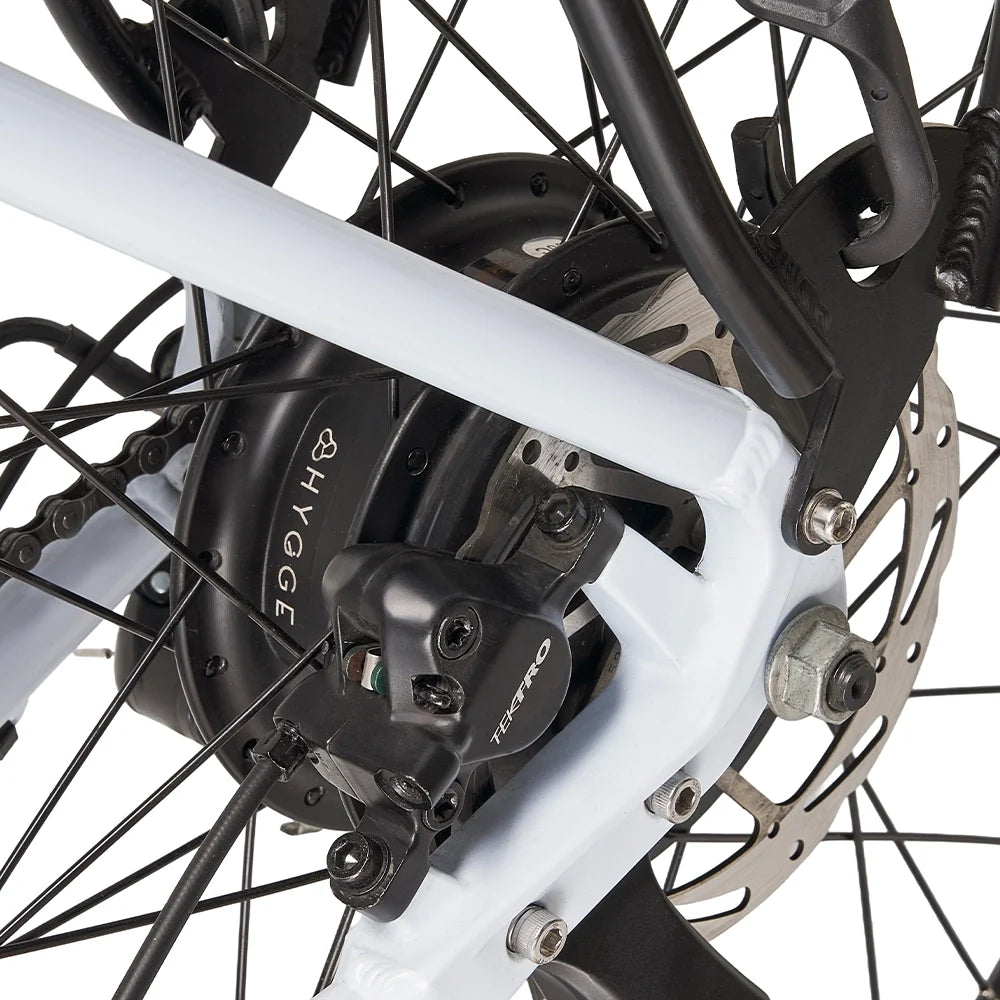 Tektro brake lever on the Hygge Lossø 2026 commuter e-bike