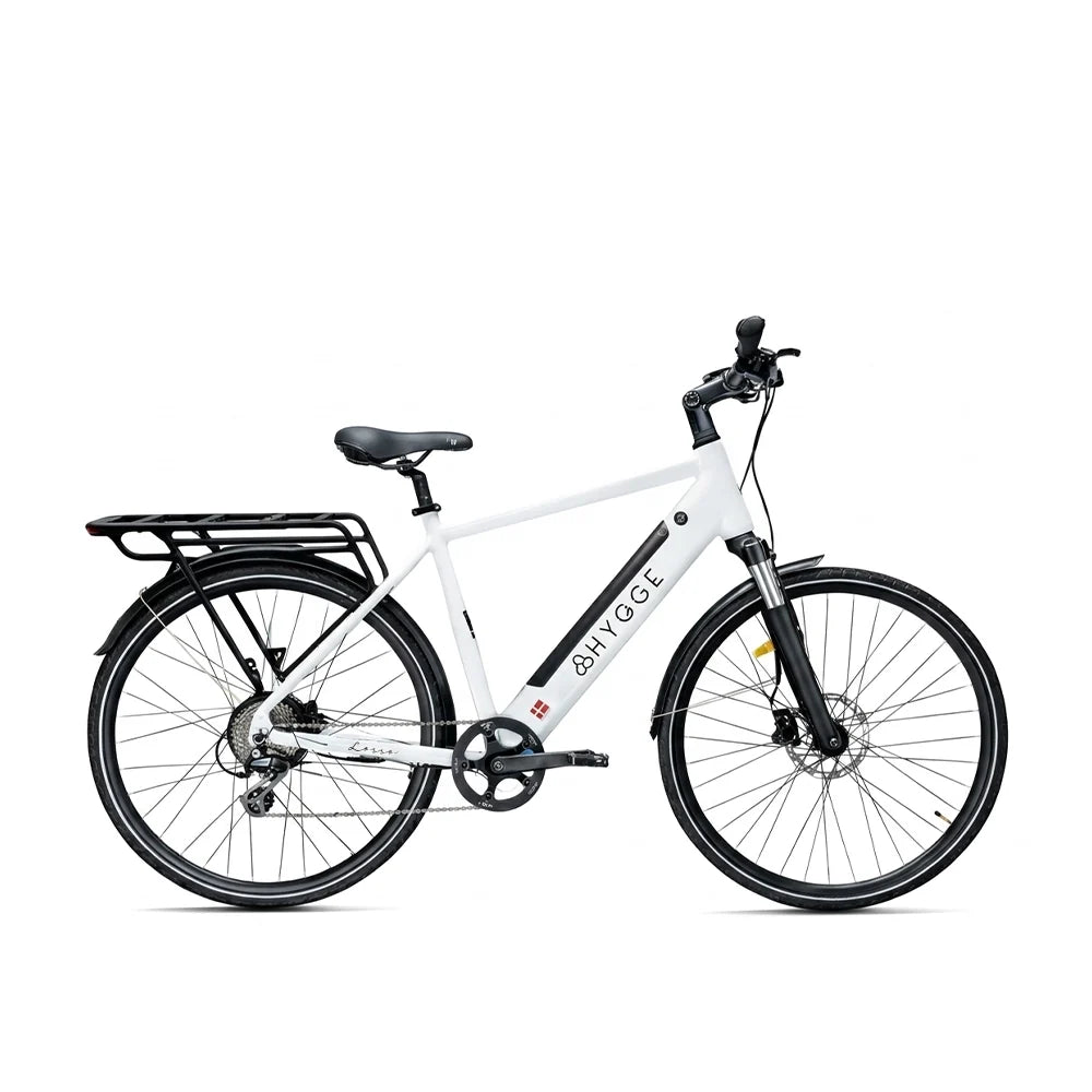 Hygge Lossø 2026 urban commuter e-bike in Ivory White