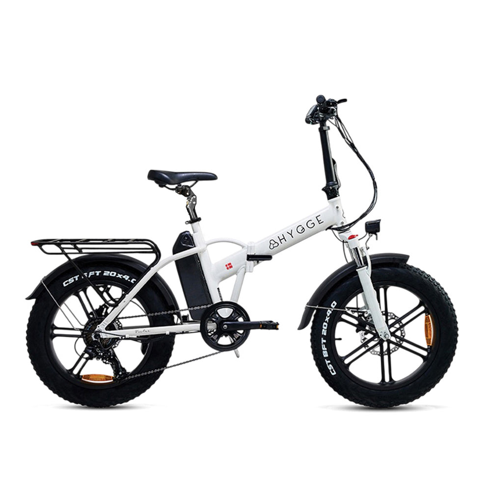 Suspension seat post upgrade on the Hygge Vester 2026 in Heron White