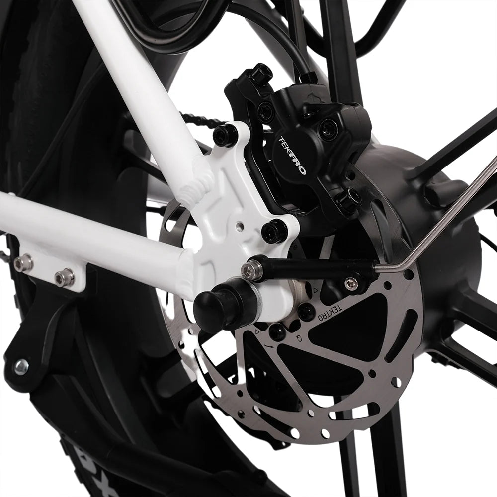 Tektro disc brake on the Hygge Vester 2026 in Heron White