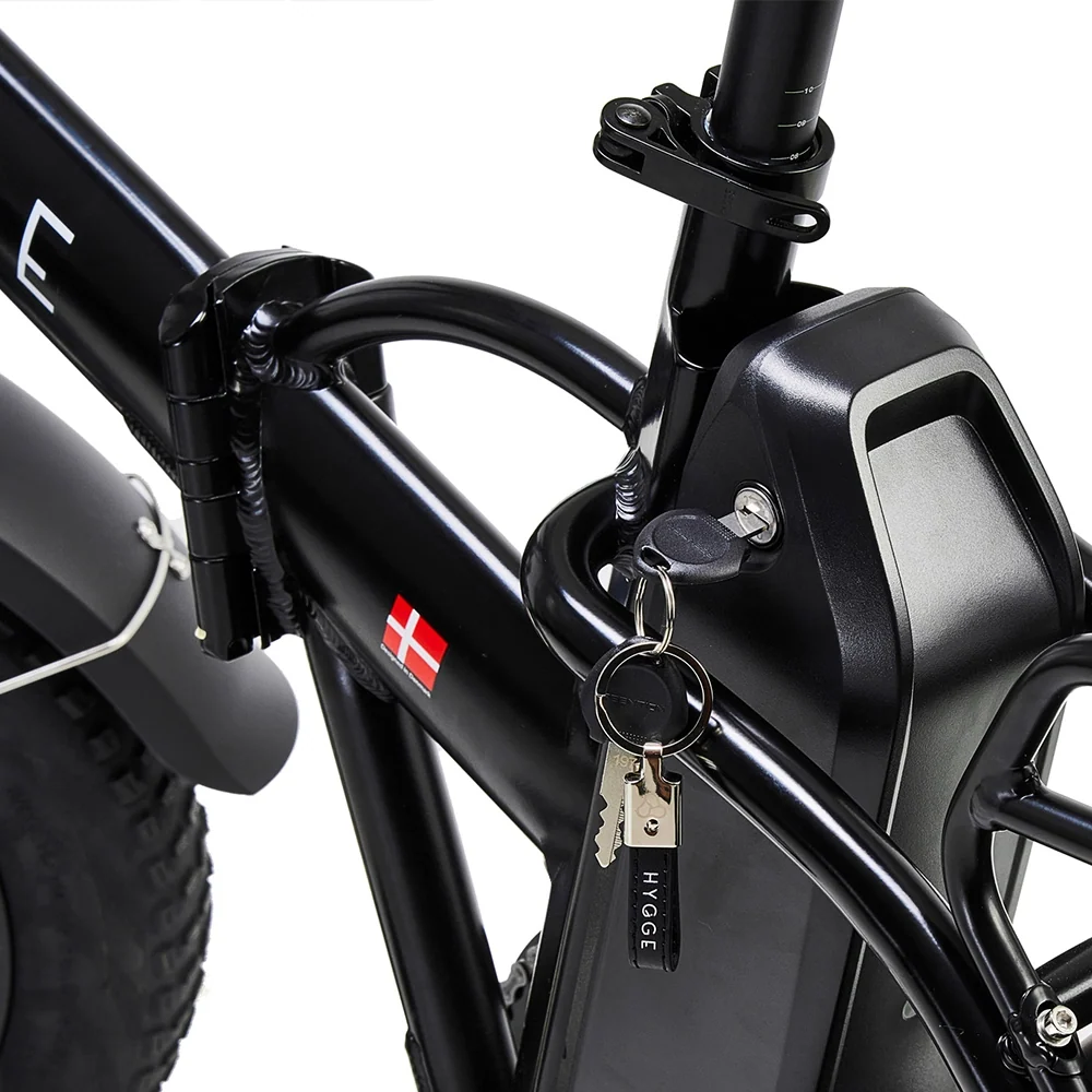 Integrated battery lock on the Hygge Vester 2026