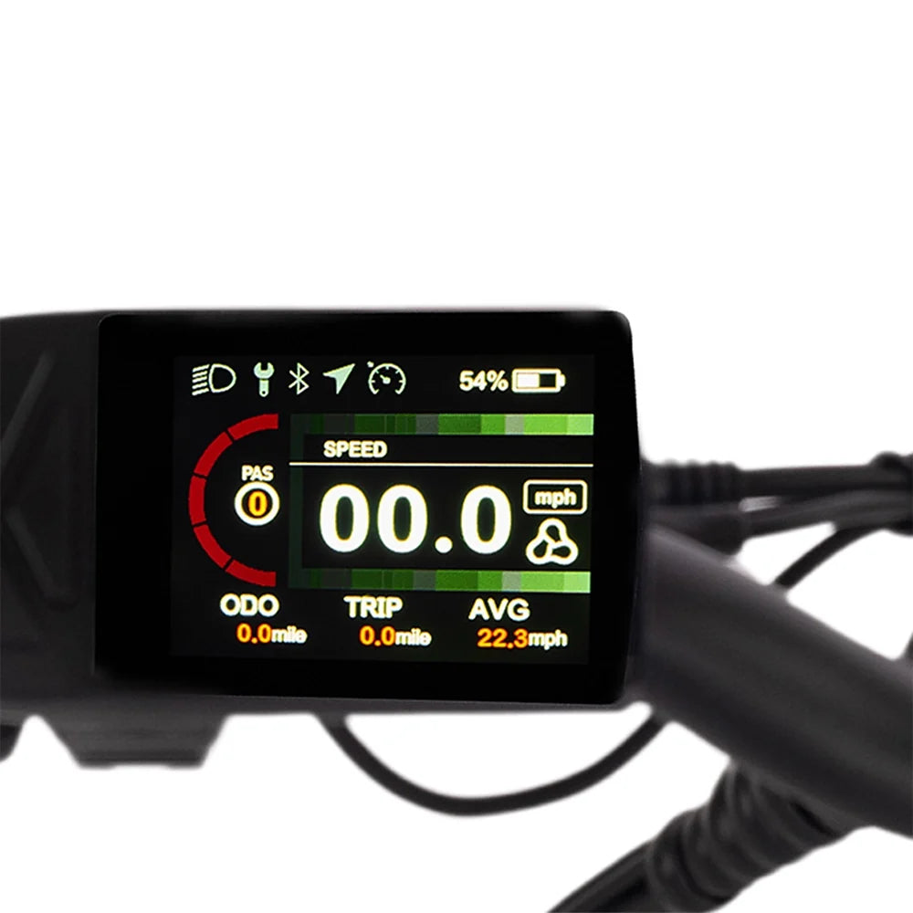 LCD display on the Hygge Vester 2026 fat tyre e-bike