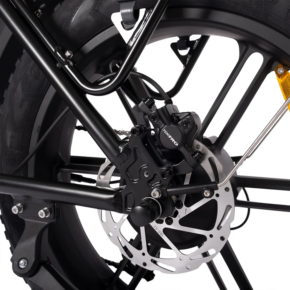 Tektro disc brake on the Hygge Vester 2026 fat tyre e-bike
