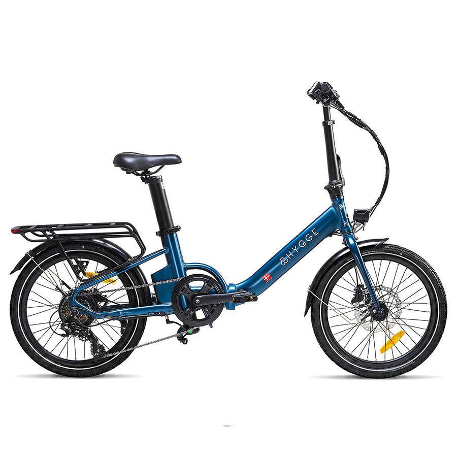 Hygge Virum Step 2026 in Sapphire Blue with Schwalbe tyre upgrade