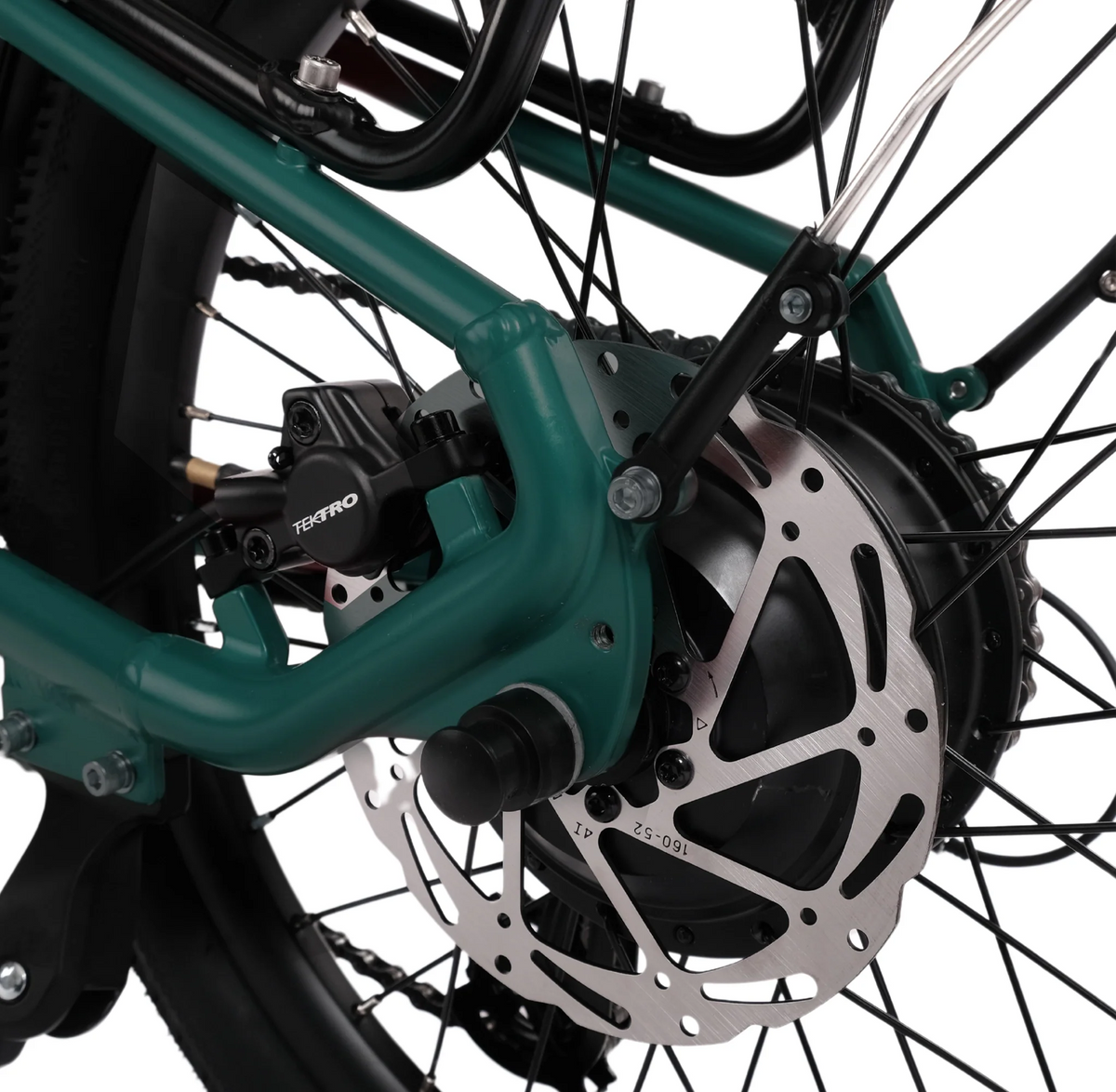 Tektro disc brake on the Hygge Virum 2026 folding e-bike