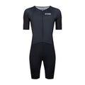 Keada Essential Trisuit - Men's Sleeved Trisuit Black, official product photo, available at Aztecs Bikes in East London