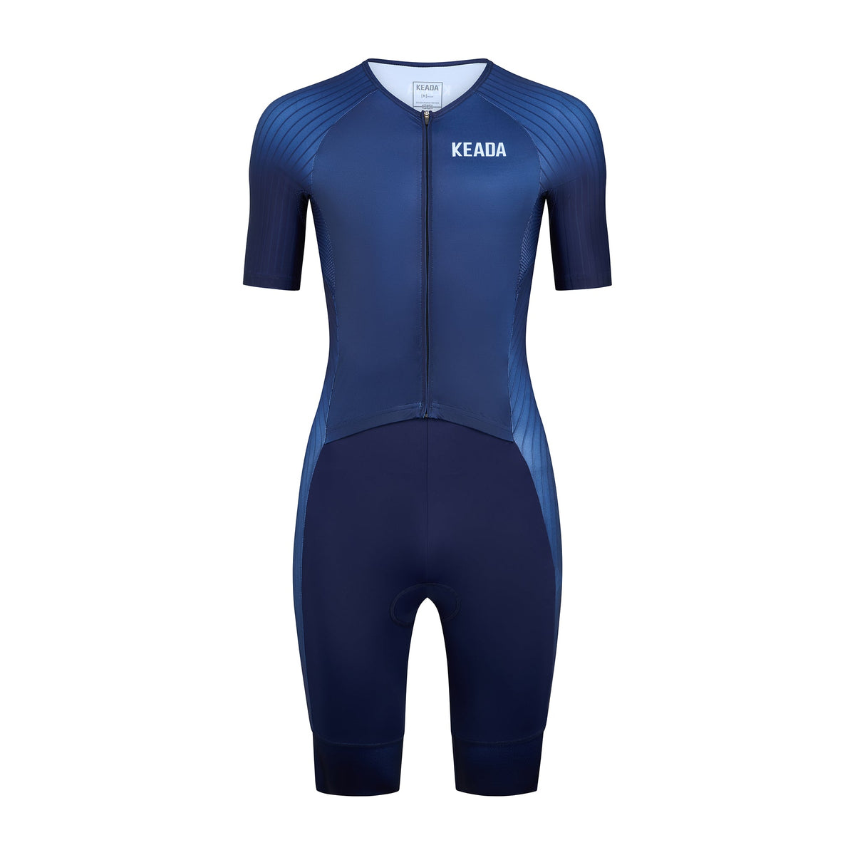 Keada Essential Trisuit - Men's Sleeved Trisuit Navy, official product photo, available at Aztecs Bikes in East London