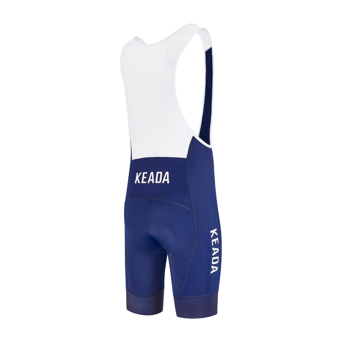Keada Men's Essential Bib Shorts - Navy, alternative view 3, available at Aztecs Bikes in East London