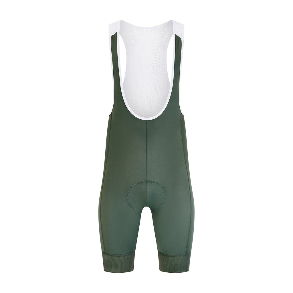 Keada Men's Essential Bib Shorts - Olive, official product photo, available at Aztecs Bikes in East London