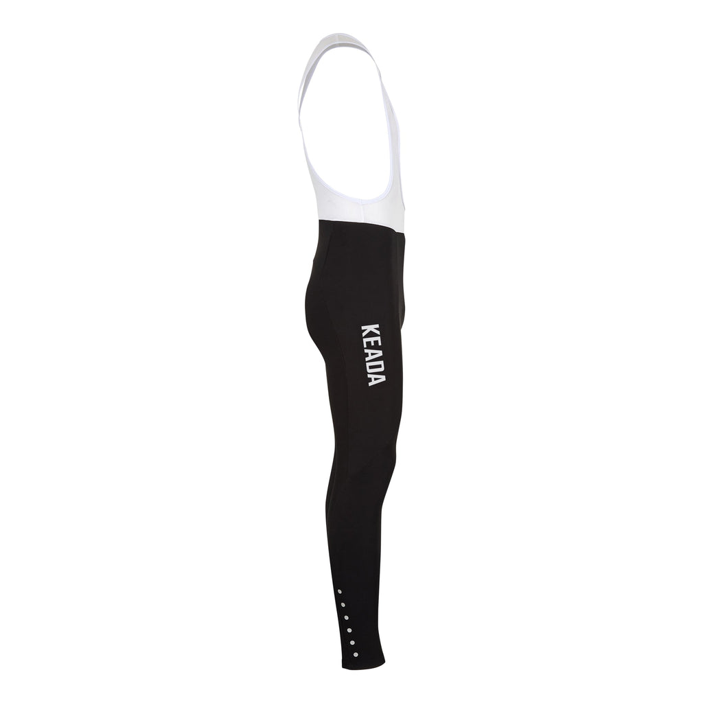 Keada Men's Essential Bib Tights - Black, alternative view 2, available at Aztecs Bikes in East London