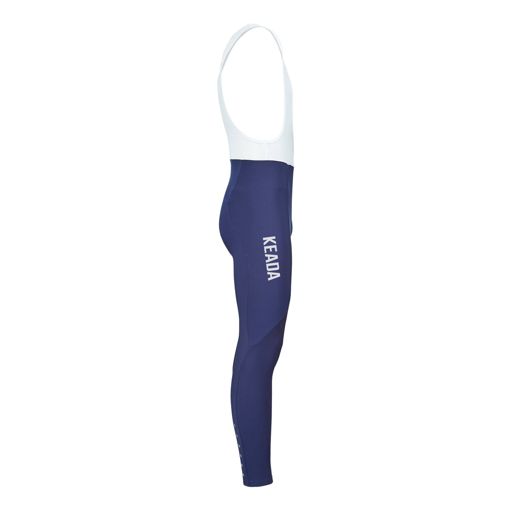 Keada Men's Essential Bib Tights - Navy, alternative view 2, available at Aztecs Bikes in East London