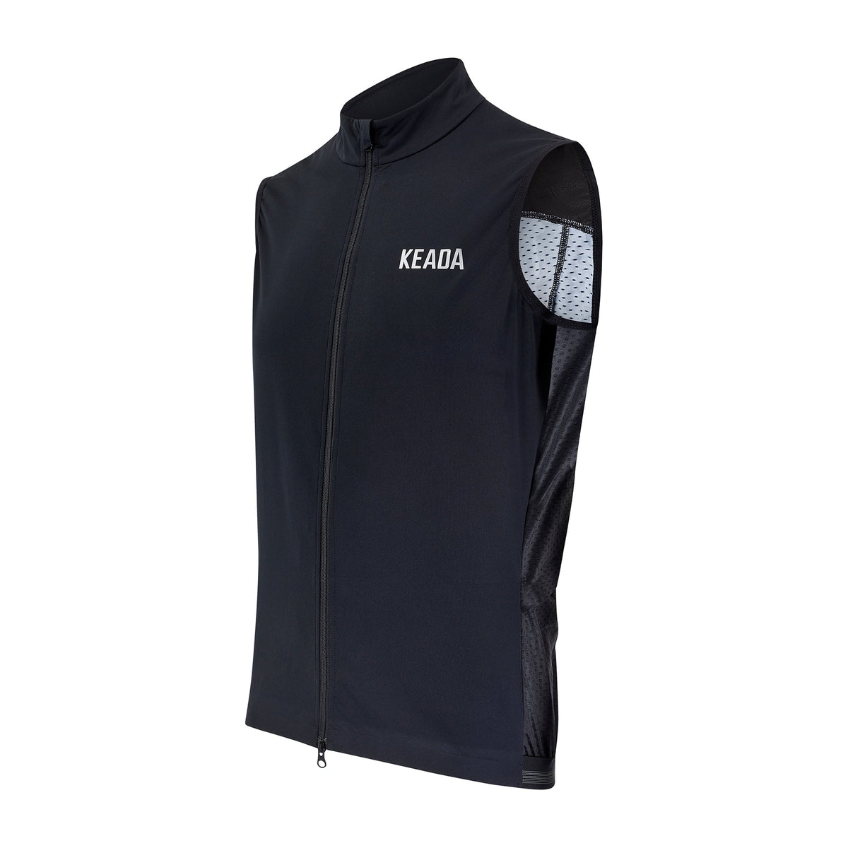Keada Men's Essential Cycling Gilet - Black, alternative view 3, available at Aztecs Bikes in East London