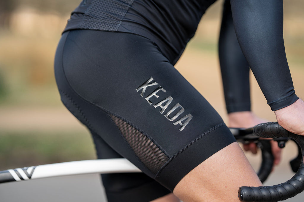 Keada Men's Essential Cycling Shorts - Black, alternative view 2, available at Aztecs Bikes in East London