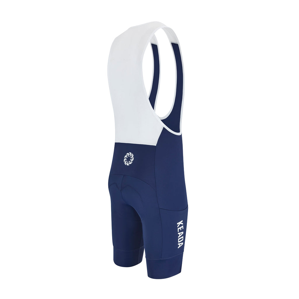 Keada Men's Pro Cargo Bib Shorts - Navy, alternative view 3, available at Aztecs Bikes in East London
