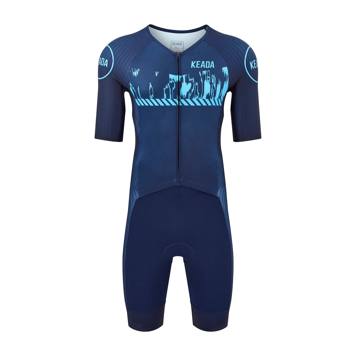 Keada Signal Four - Men's Sleeved Trisuit, official product photo, available at Aztecs Bikes in East London