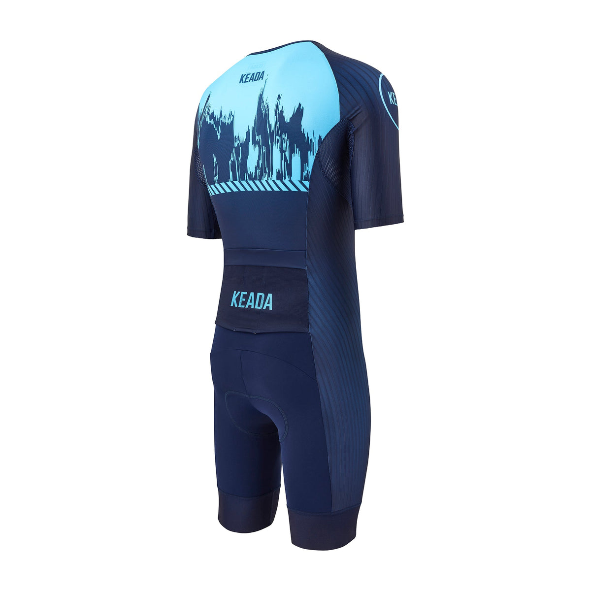 Keada Signal Four - Men's Sleeved Trisuit, alternative view 3, available at Aztecs Bikes in East London
