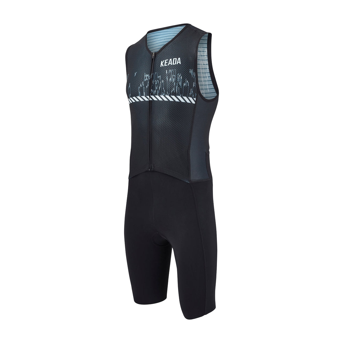 Keada Signal One - Men's Sleeveless Trisuit, alternative view 3, available at Aztecs Bikes in East London