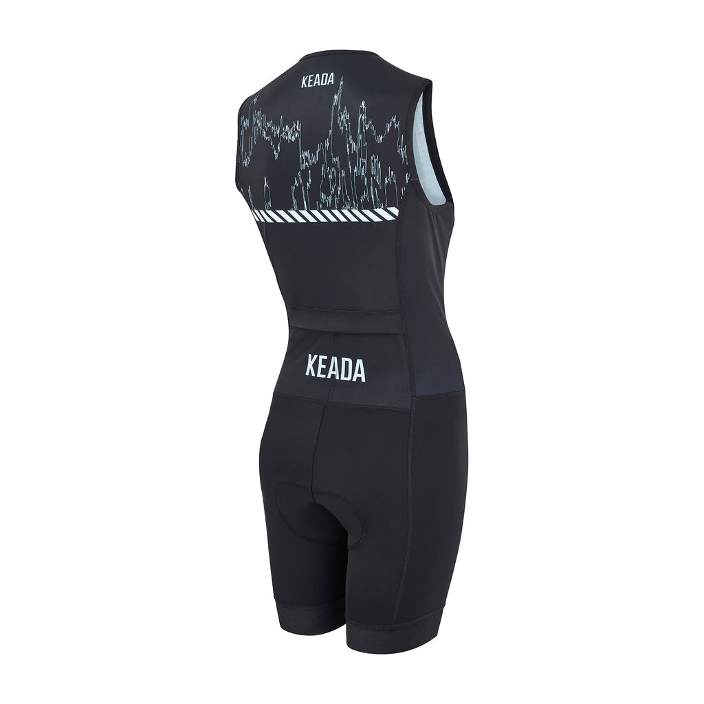 Keada Signal One - Women's Sleeveless Trisuit, alternative view 3, available at Aztecs Bikes in East London