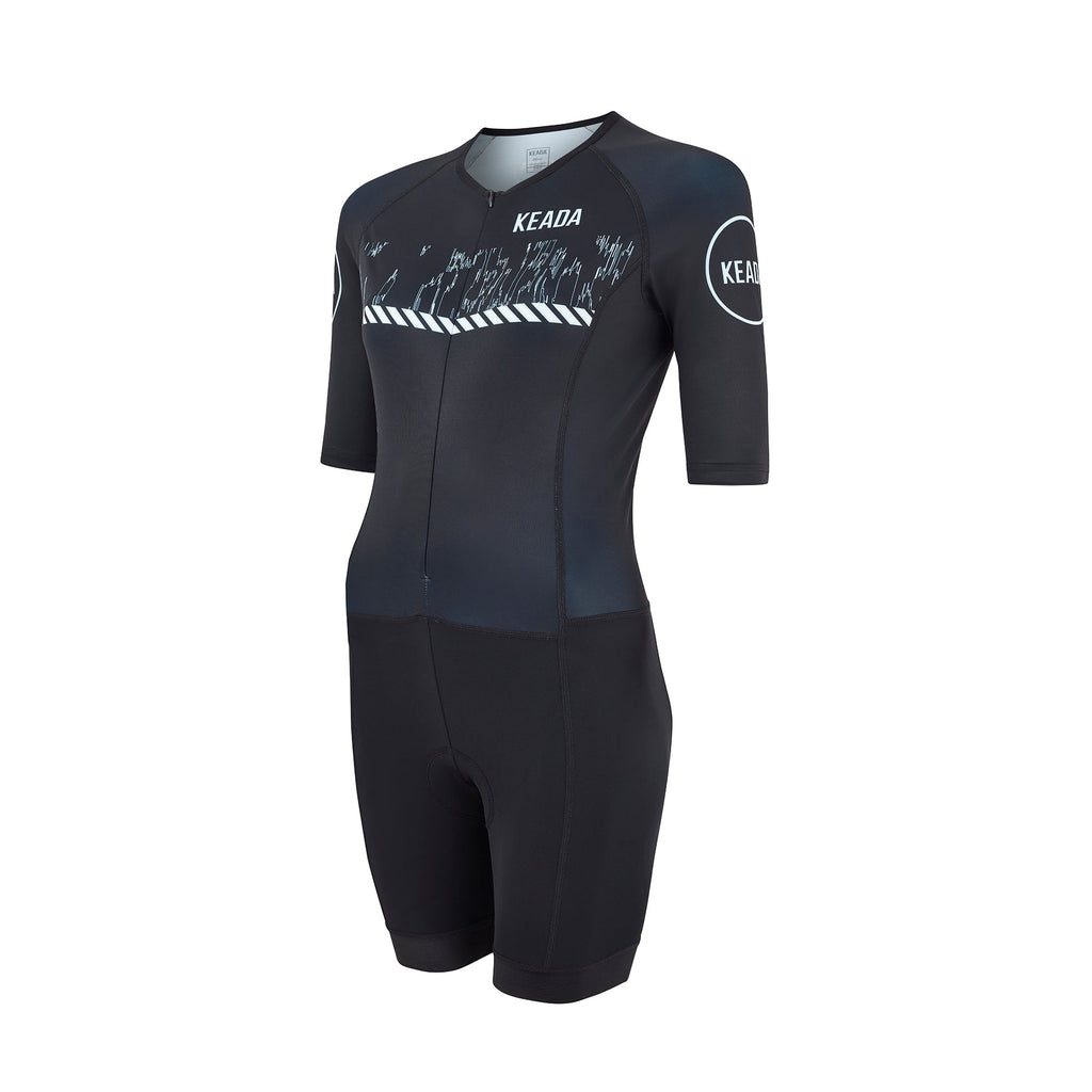 Keada Signal Two - Women's Sleeved Trisuit, alternative view 2, available at Aztecs Bikes in East London