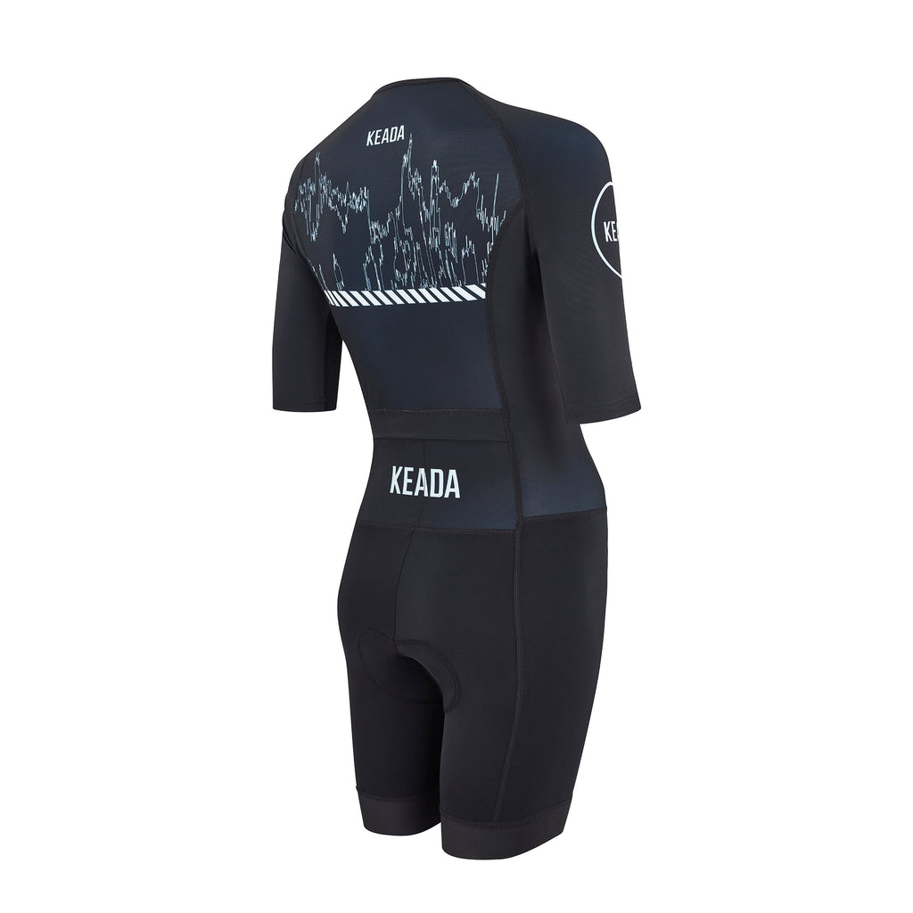 Keada Signal Two - Women's Sleeved Trisuit, alternative view 3, available at Aztecs Bikes in East London