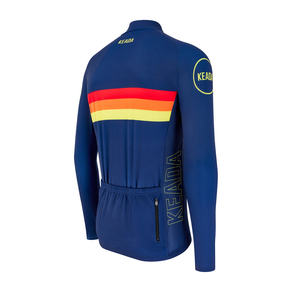 Keada Sunrise - Men's Long Sleeved Jersey, alternative view 4, available at Aztecs Bikes in East London
