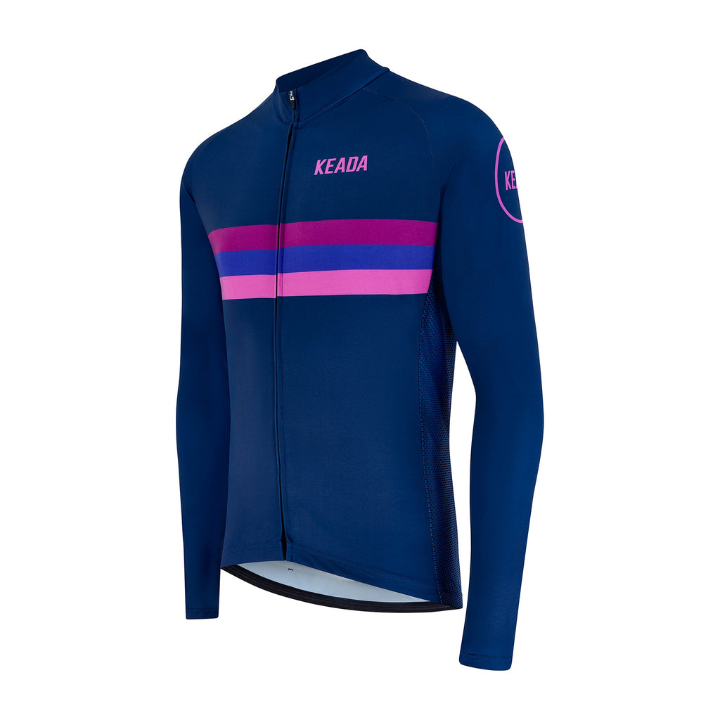 Keada Sunset - Men's Long Sleeved Jersey, alternative view 2, available at Aztecs Bikes in East London