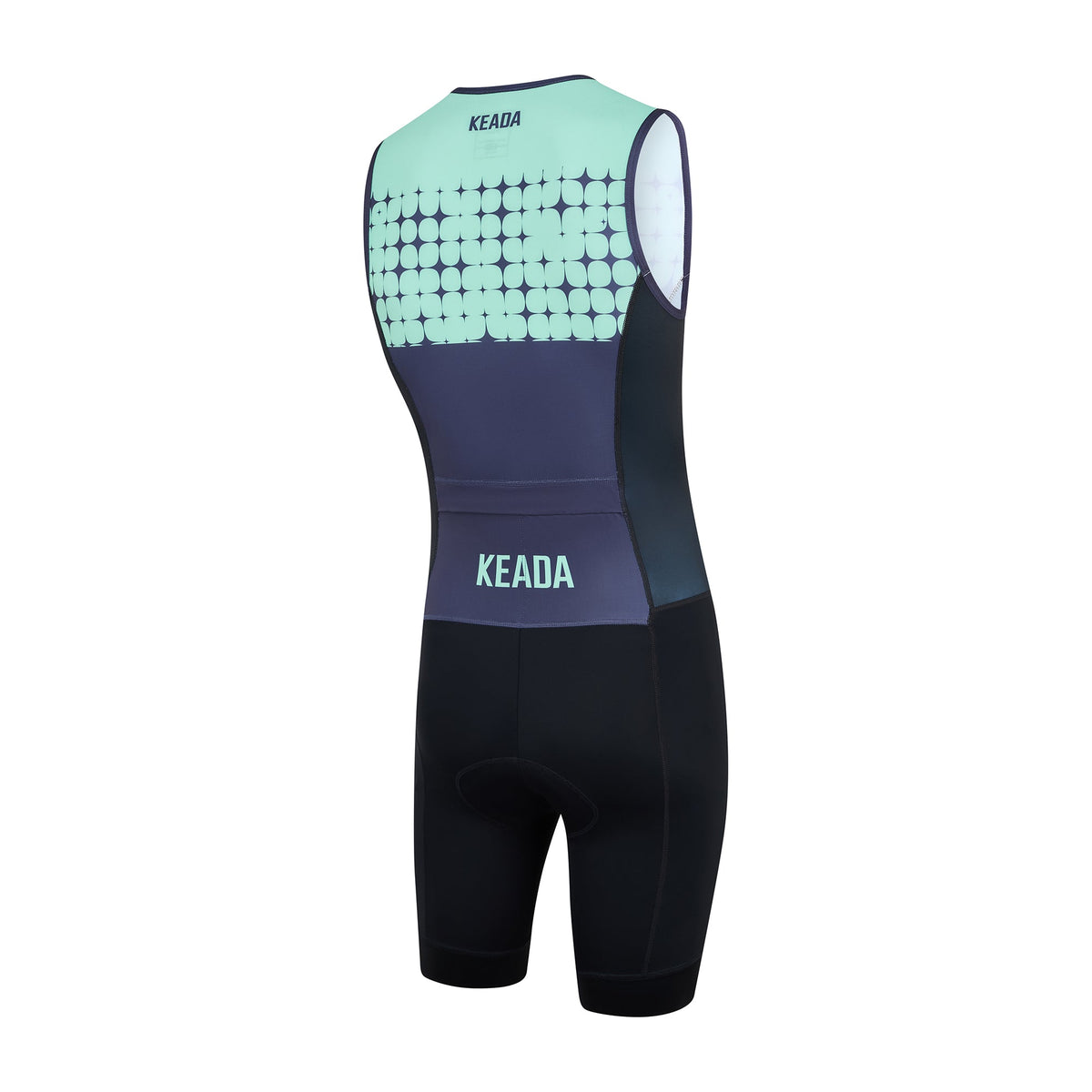 Keada Systematic Four Trisuit - Women's Sleeveless Trisuit Green, alternative view 2, available at Aztecs Bikes in East London