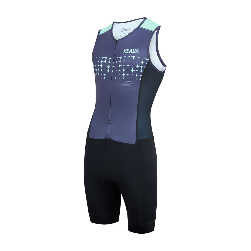 Keada Systematic Four Trisuit - Women's Sleeveless Trisuit Green, alternative view 3, available at Aztecs Bikes in East London