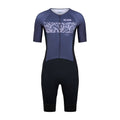 Keada Systematic One Trisuit - Men's Sleeved Trisuit Purple, official product photo, available at Aztecs Bikes in East London