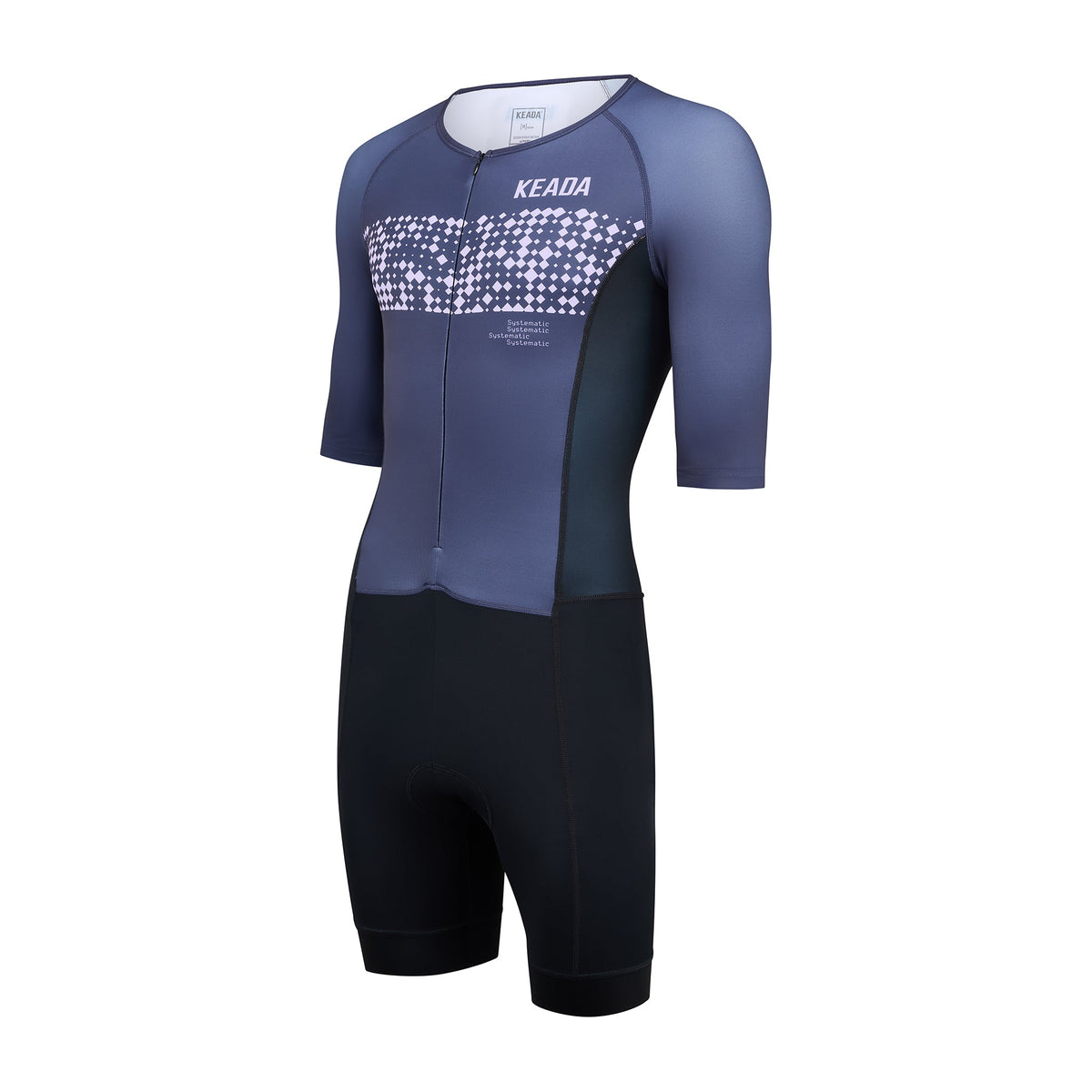 Keada Systematic One Trisuit - Women's Sleeved Trisuit Purple, alternative view 3, available at Aztecs Bikes in East London