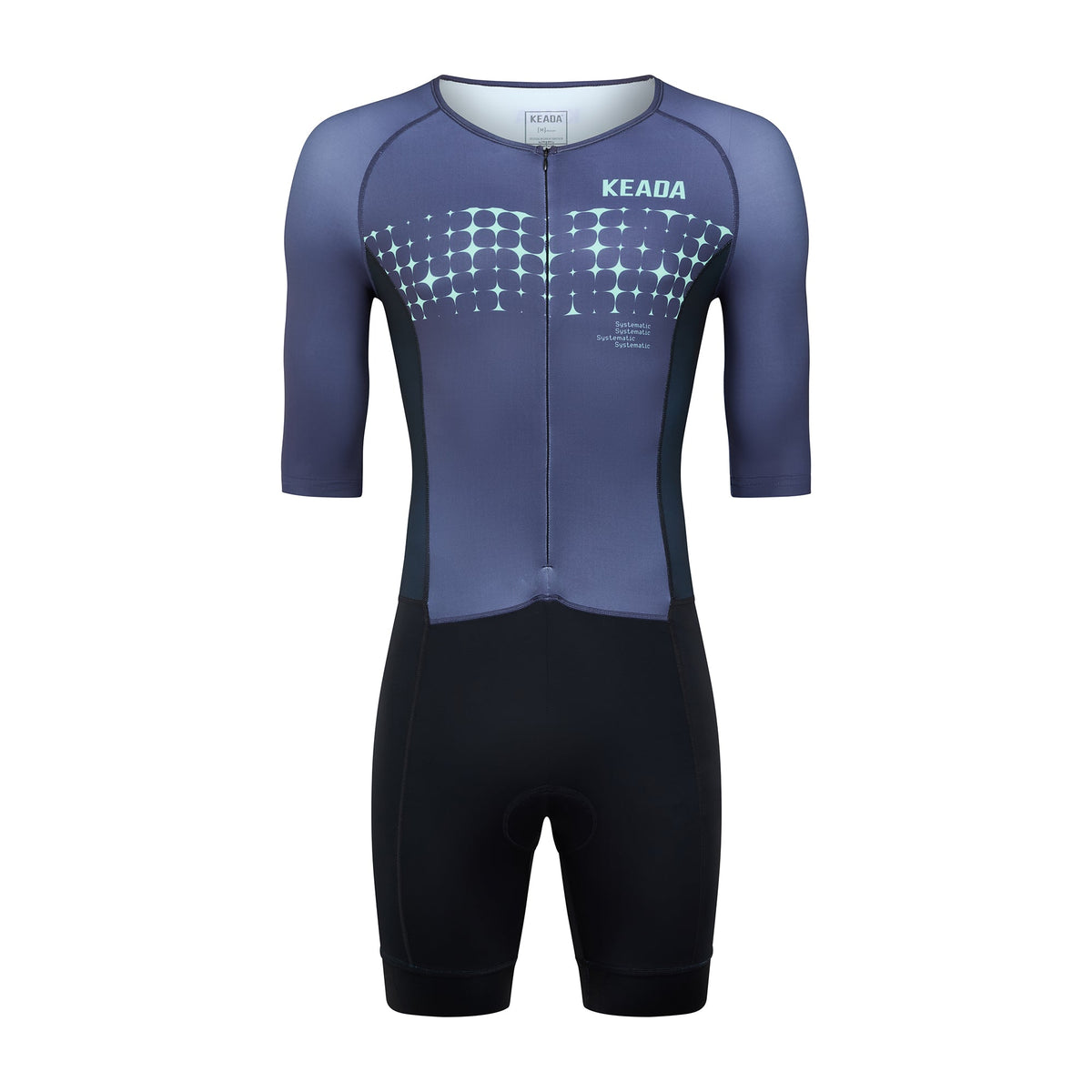 Keada Systematic Three Trisuit - Women's Sleeved Trisuit Green, official product photo, available at Aztecs Bikes in East London
