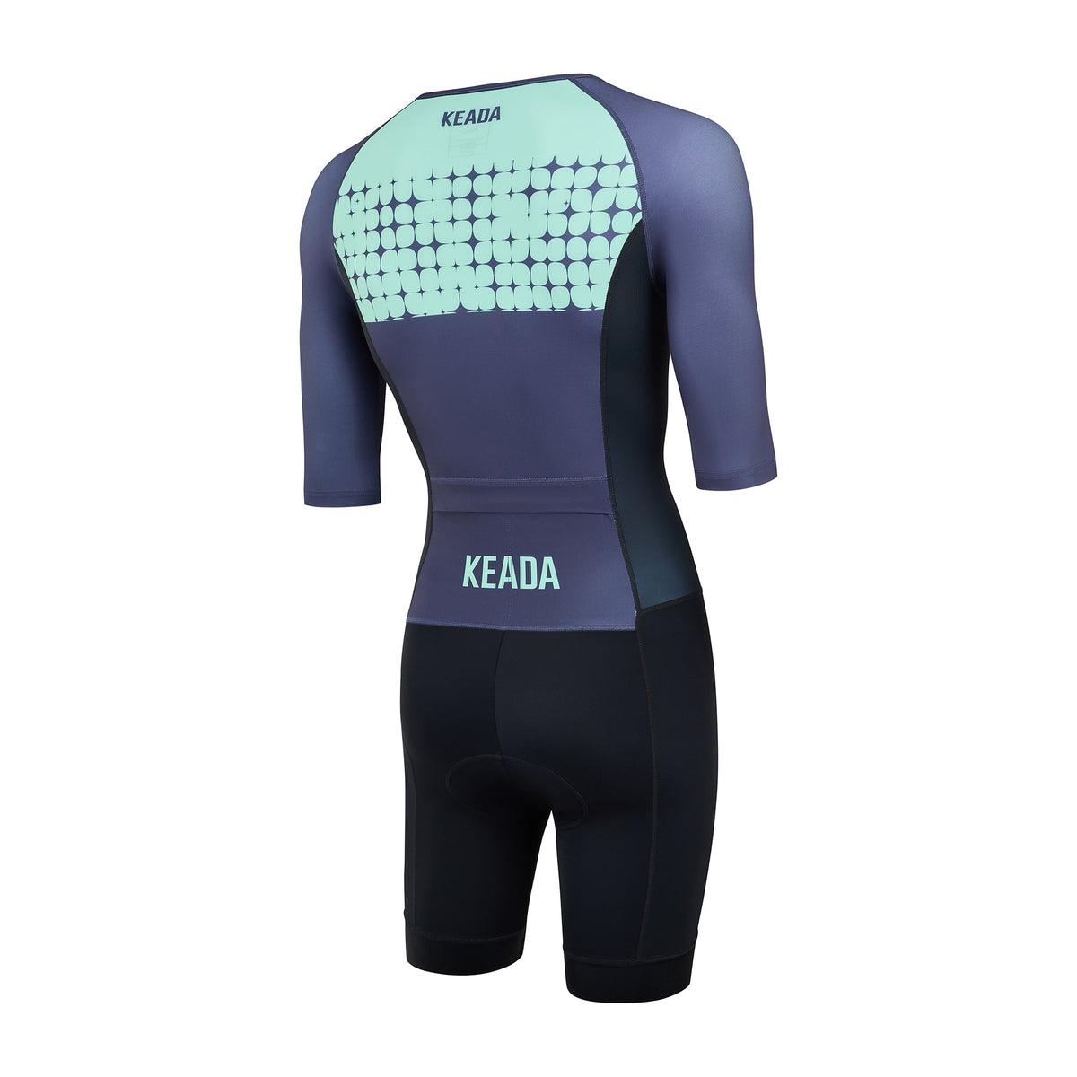 Keada Systematic Three Trisuit - Women's Sleeved Trisuit Green, alternative view 2, available at Aztecs Bikes in East London
