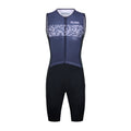 Keada Systematic Two Trisuit - Men's Sleeveless Trisuit Purple, official product photo, available at Aztecs Bikes in East London