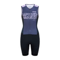 Keada Systematic Two Trisuit - Women's Sleeveless Trisuit Purple, official product photo, available at Aztecs Bikes in East London