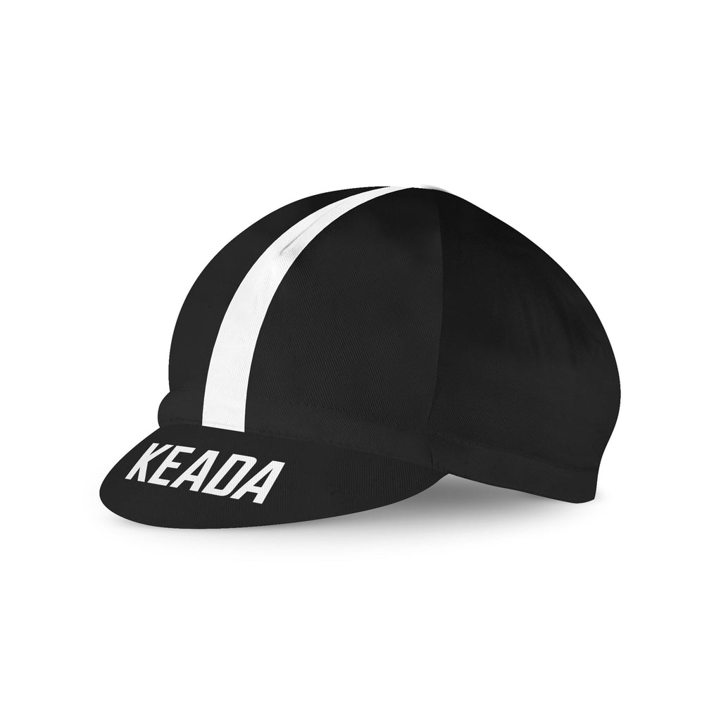 Keada Unisex Essential Cycling Cap - Black, alternative view 2, available at Aztecs Bikes in East London